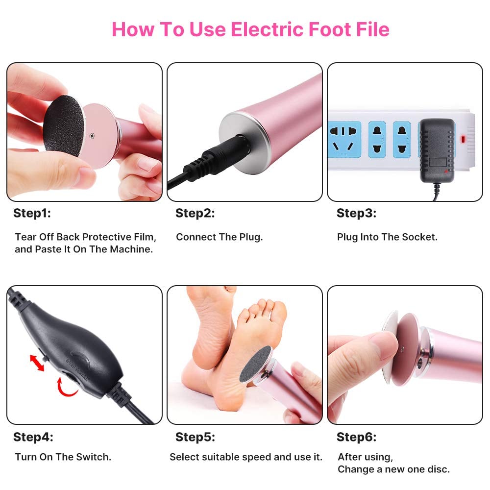 Electric Callus Remover (Speed Adjustable)