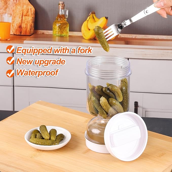 Hourglass Pickle & Olive Jar