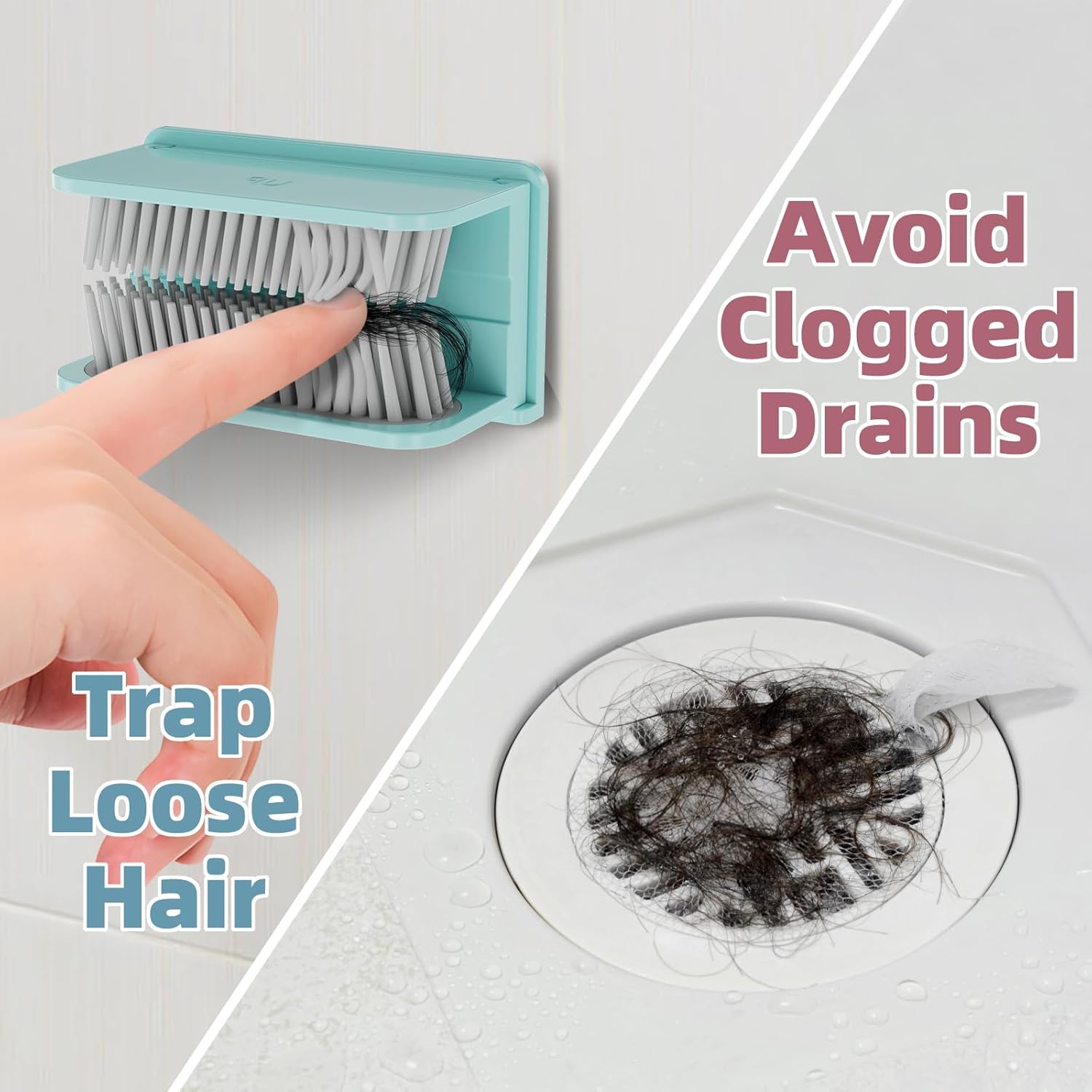 🔥HOW SALE- 49% OFF🔥Reusable Shower Wall Hair Collector