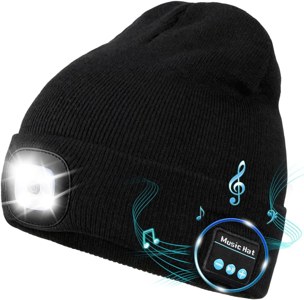 Unisex Bluetooth Beanie Hat with Light