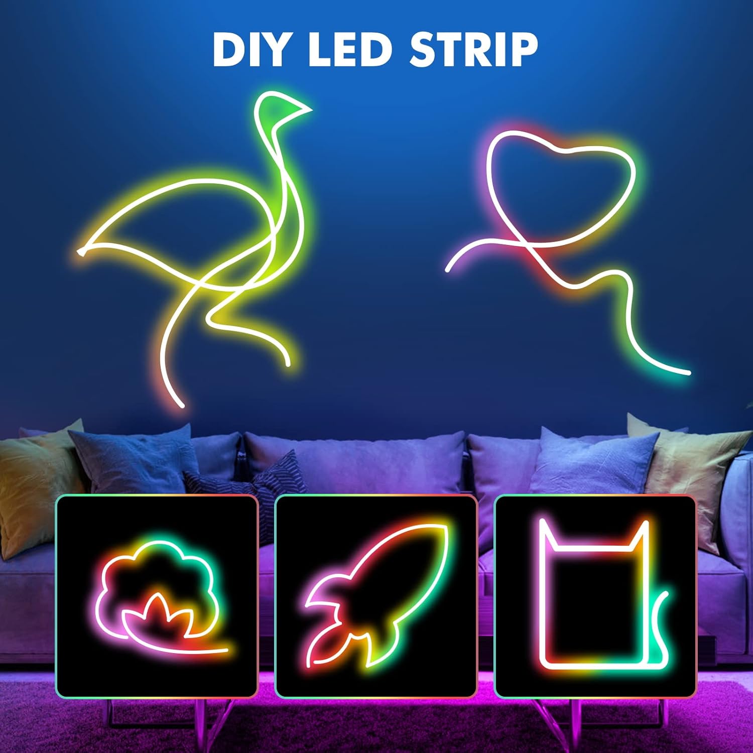 LED light strip RGB with IC neon light strip