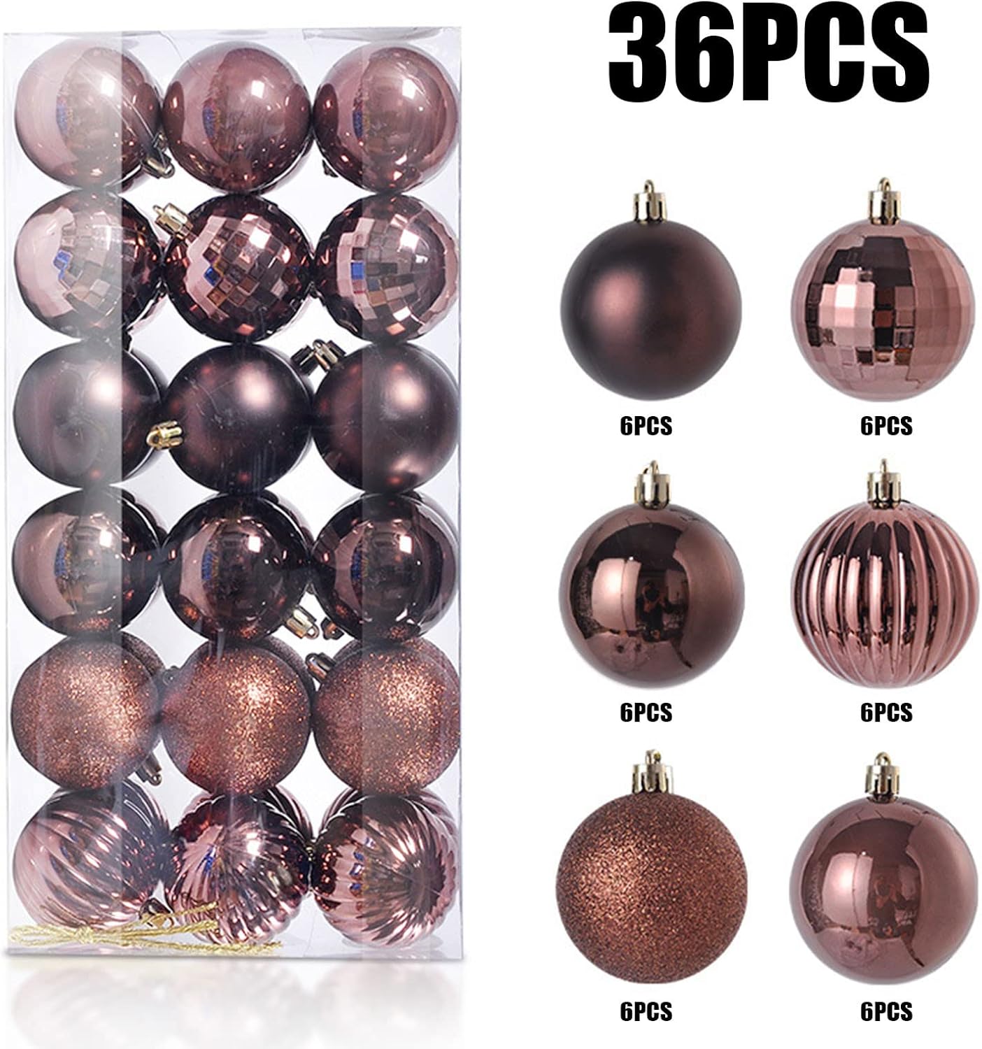 36 adornos de bola de Navidad