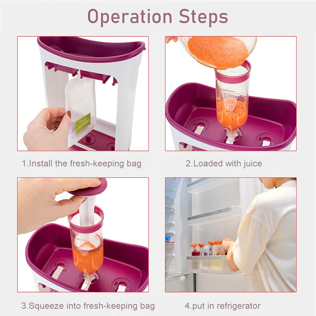 Baby Food Pouch Maker Squeeze Station