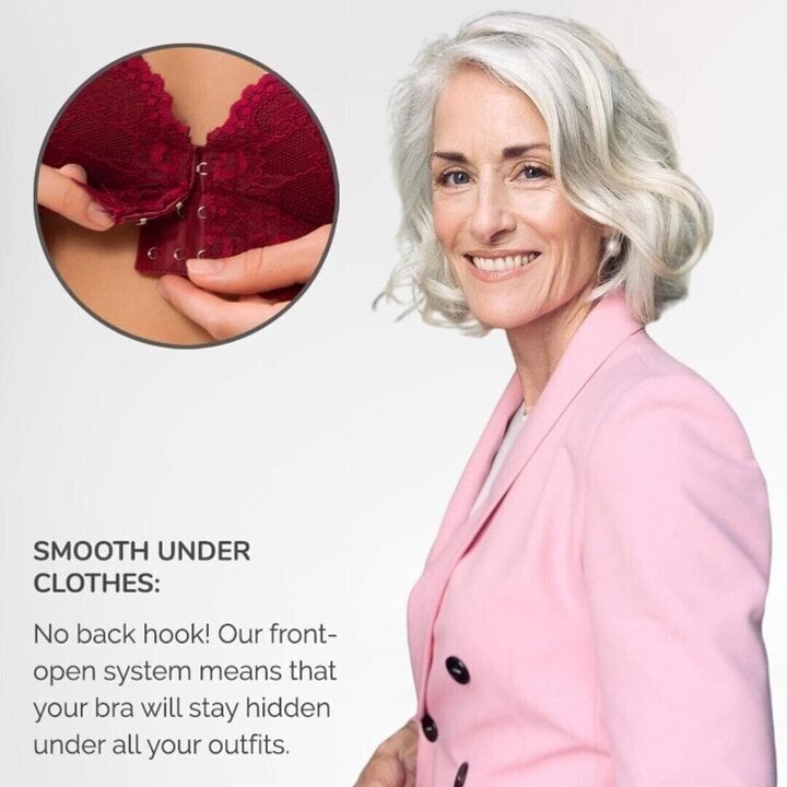 LAST DAY 49% OFF-Bra For Women Front Closure 5D Beauty Back Sports Comfy Bra