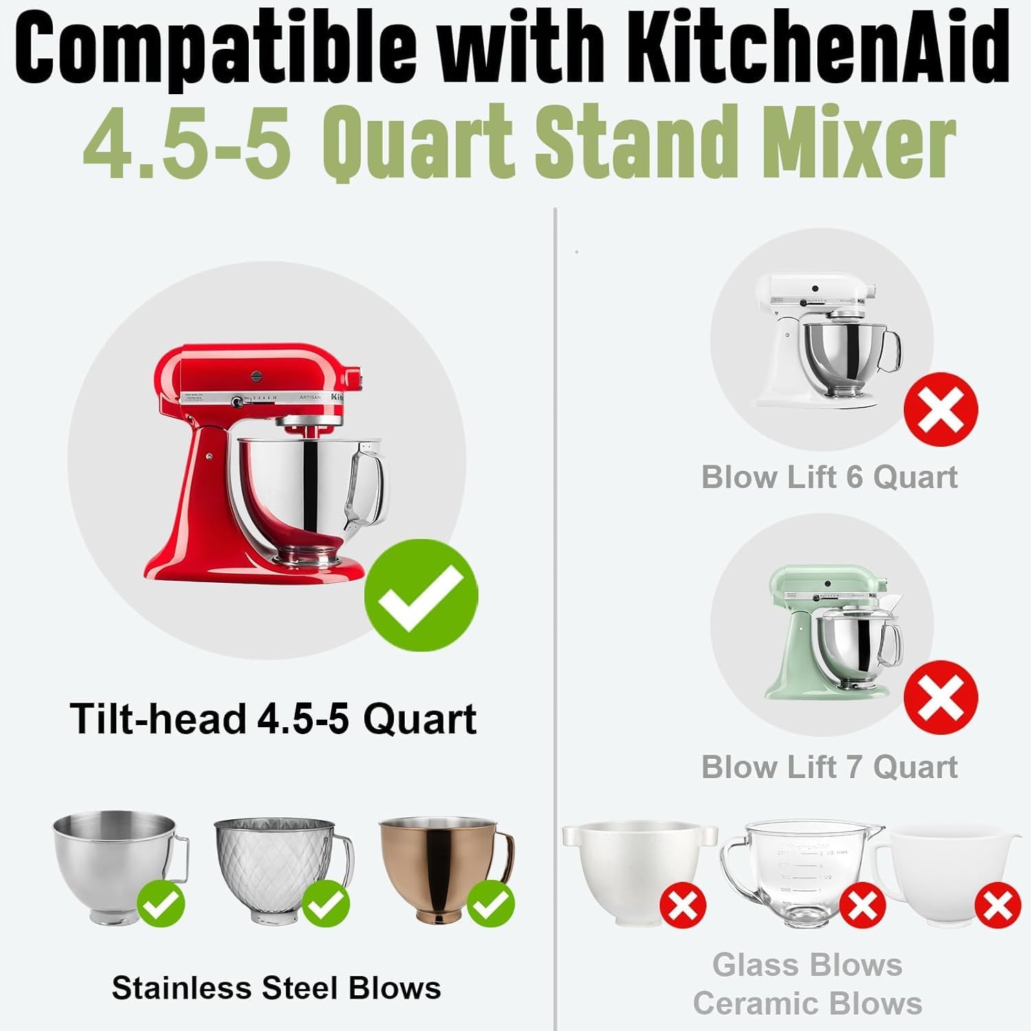 🍰 Tilt-Head Stand Mixer Silicone Bowl Liner Set (3-Pack)