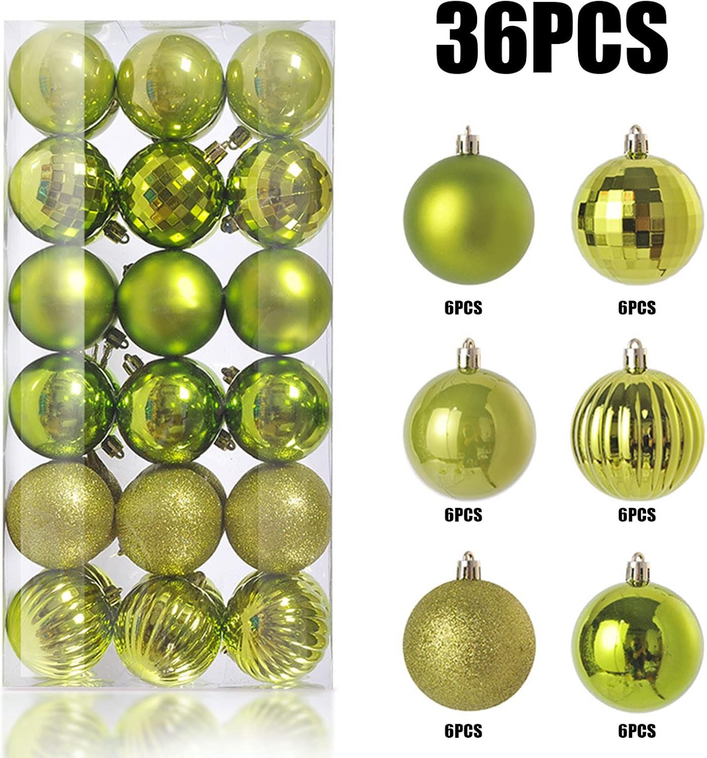 36 adornos de bola de Navidad