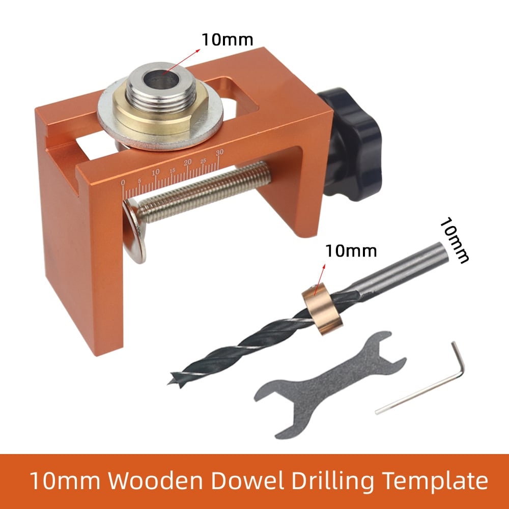 6/8/10mm Wooden Dowel Drilling Template Set
