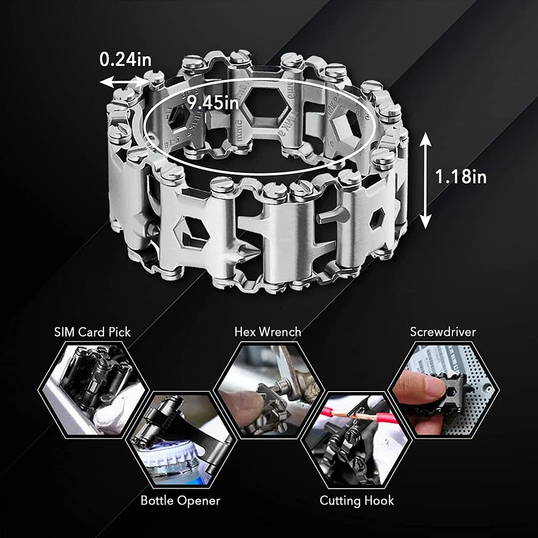 29-in-1 Multifunctional Stainless Steel Bracelet