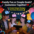 LED Cap - Multi-Language App Controlled Light-Up Hat (Text, Music, Image, Drawing) for Party, Club, Christmas, Halloween & More!