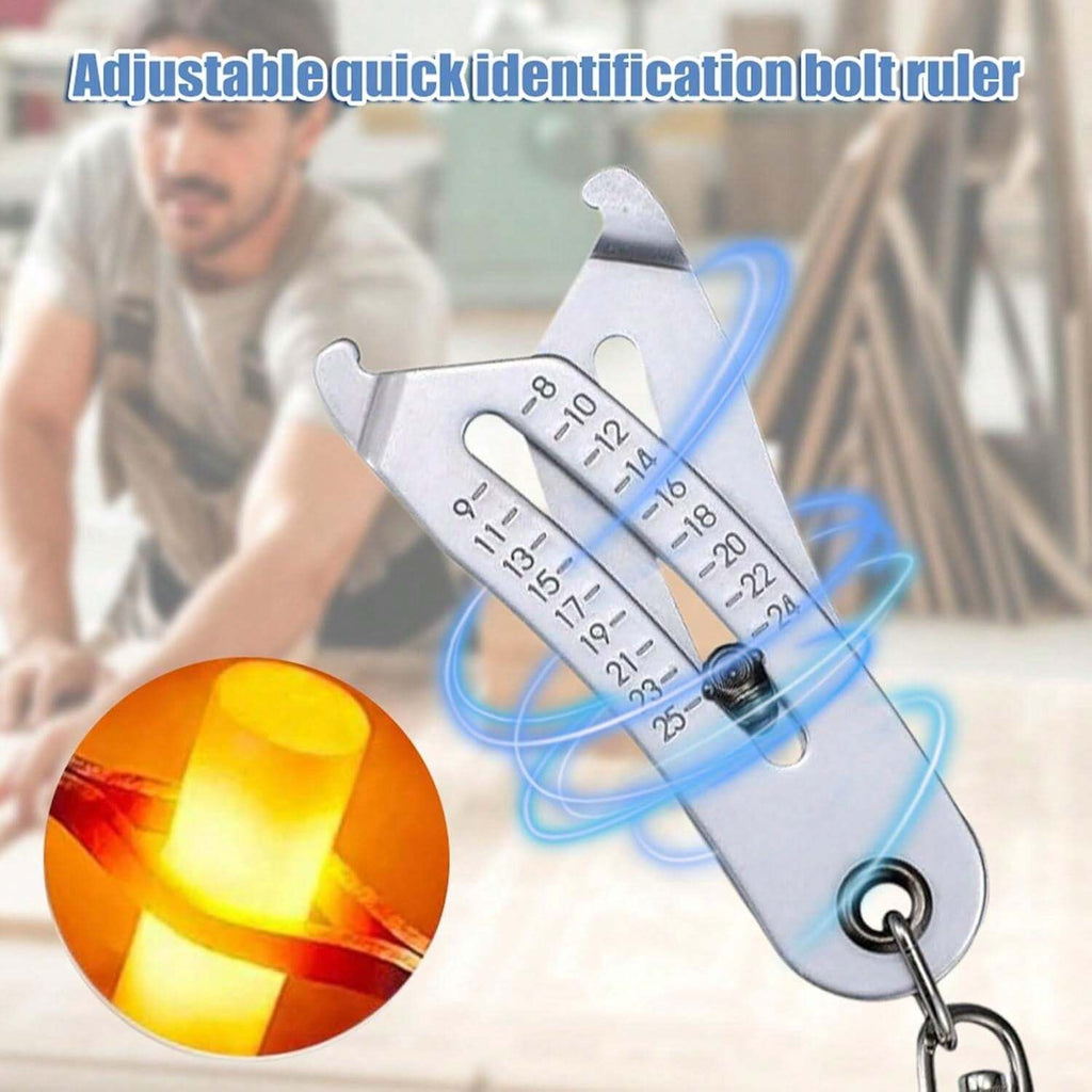 Portable Precise Thread Size Checker Keychain