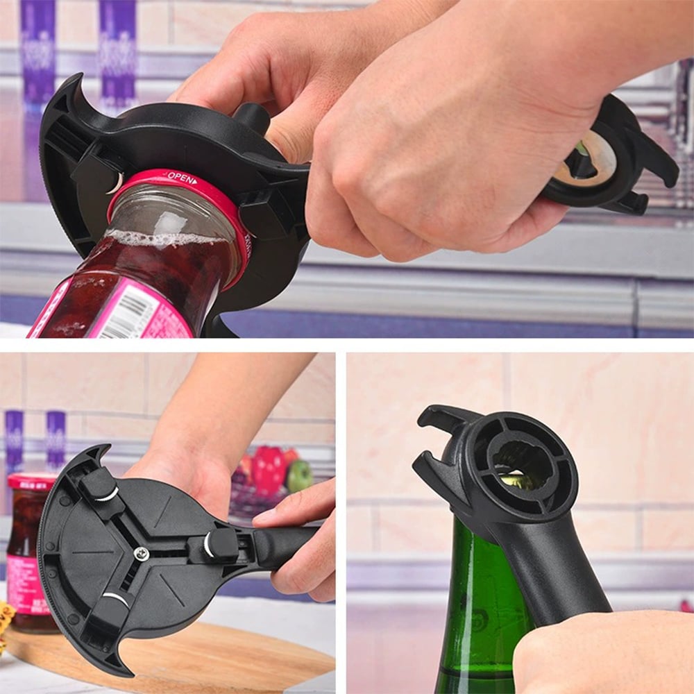 Multifunctional Jar & Bottle Opener – Effortless Lid Opening for Everyone!