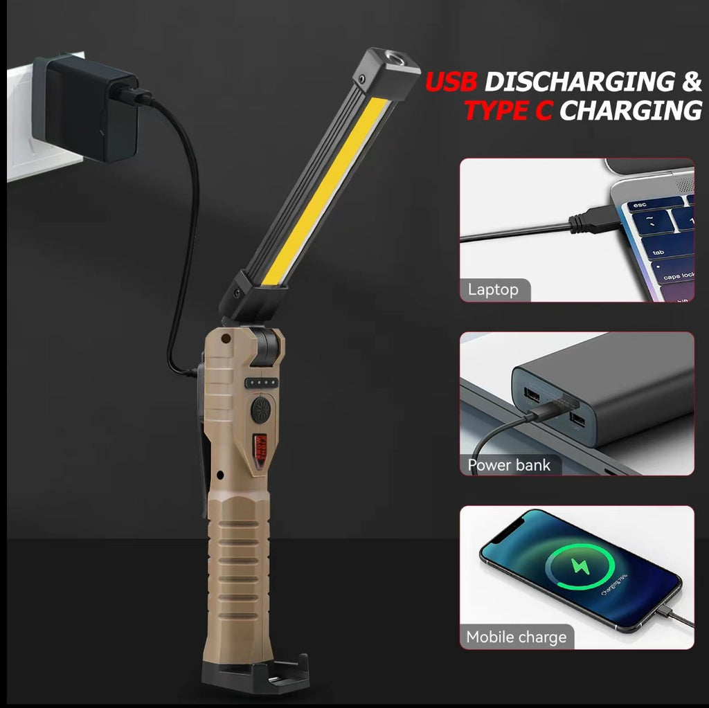 🔦✨USB Rechargeable Mini Flashlight – Magnetic, Multiple Lighting Modes, Perfect for Outdoor & Emergency Use