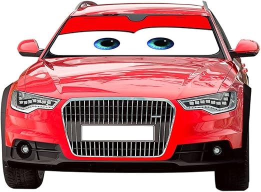Cartoon Eyes Car Sun Shade for Windshield, Sun Shade Accessories Foldable
