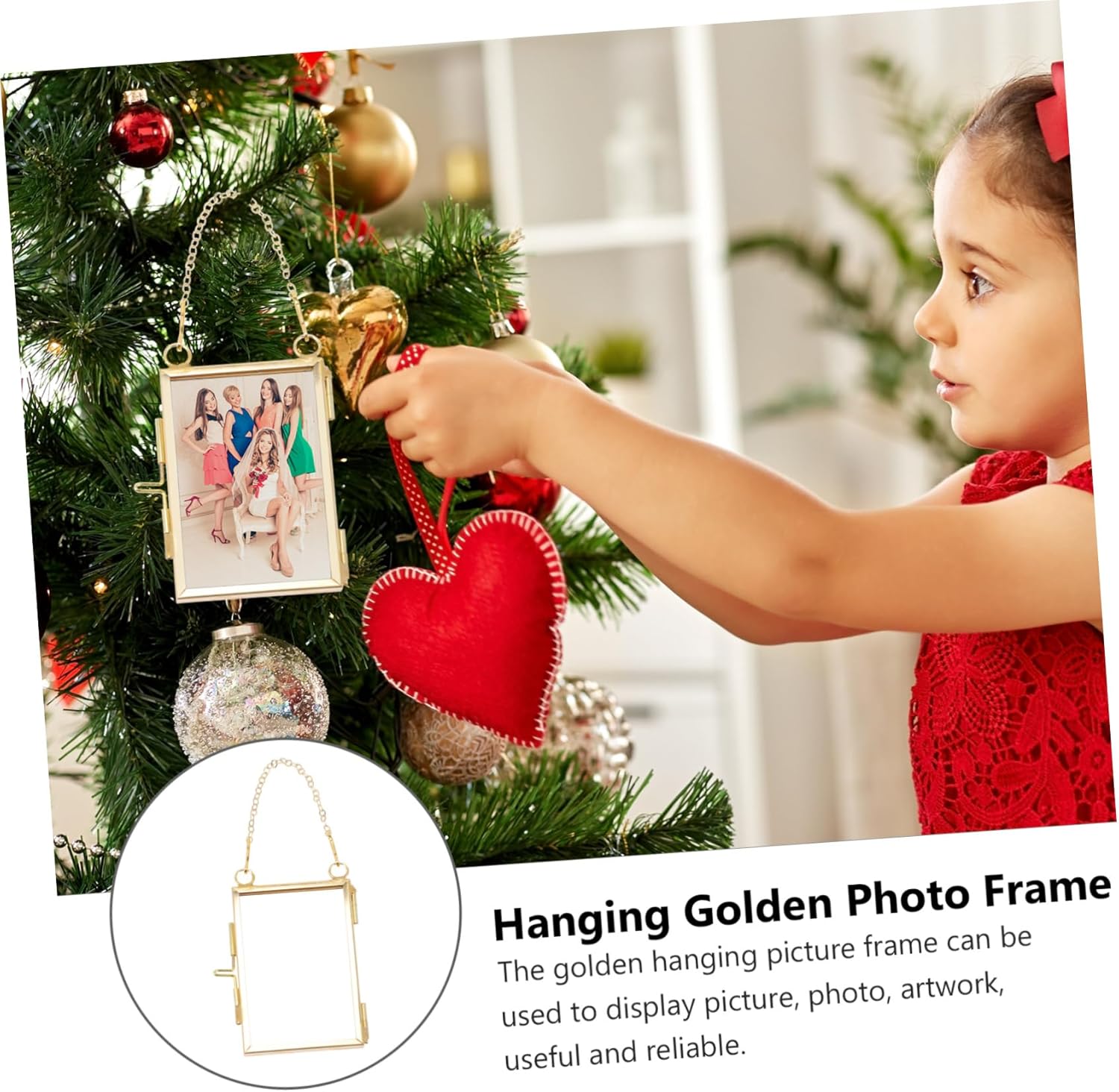 Set of 4 Glass Photo Wall Hanging Art Frames