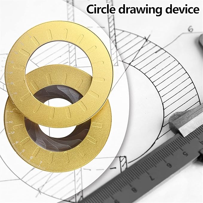 Perfect Circles Made Easy: The Adjustable Aluminum Alloy Circle Drawing Tool