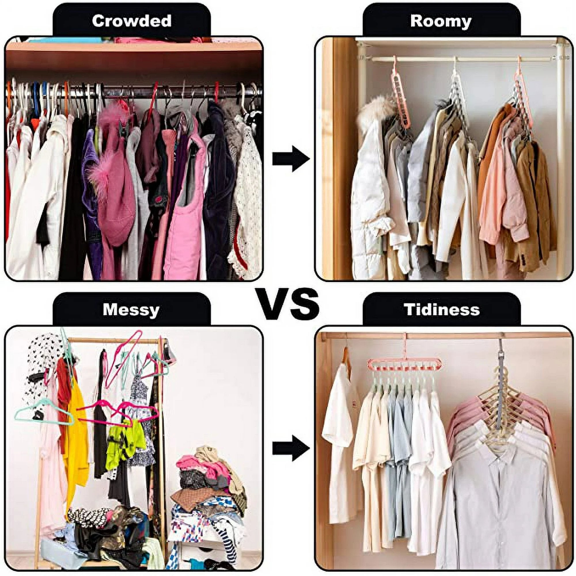 Space-Saving Magic Closet Hangers
