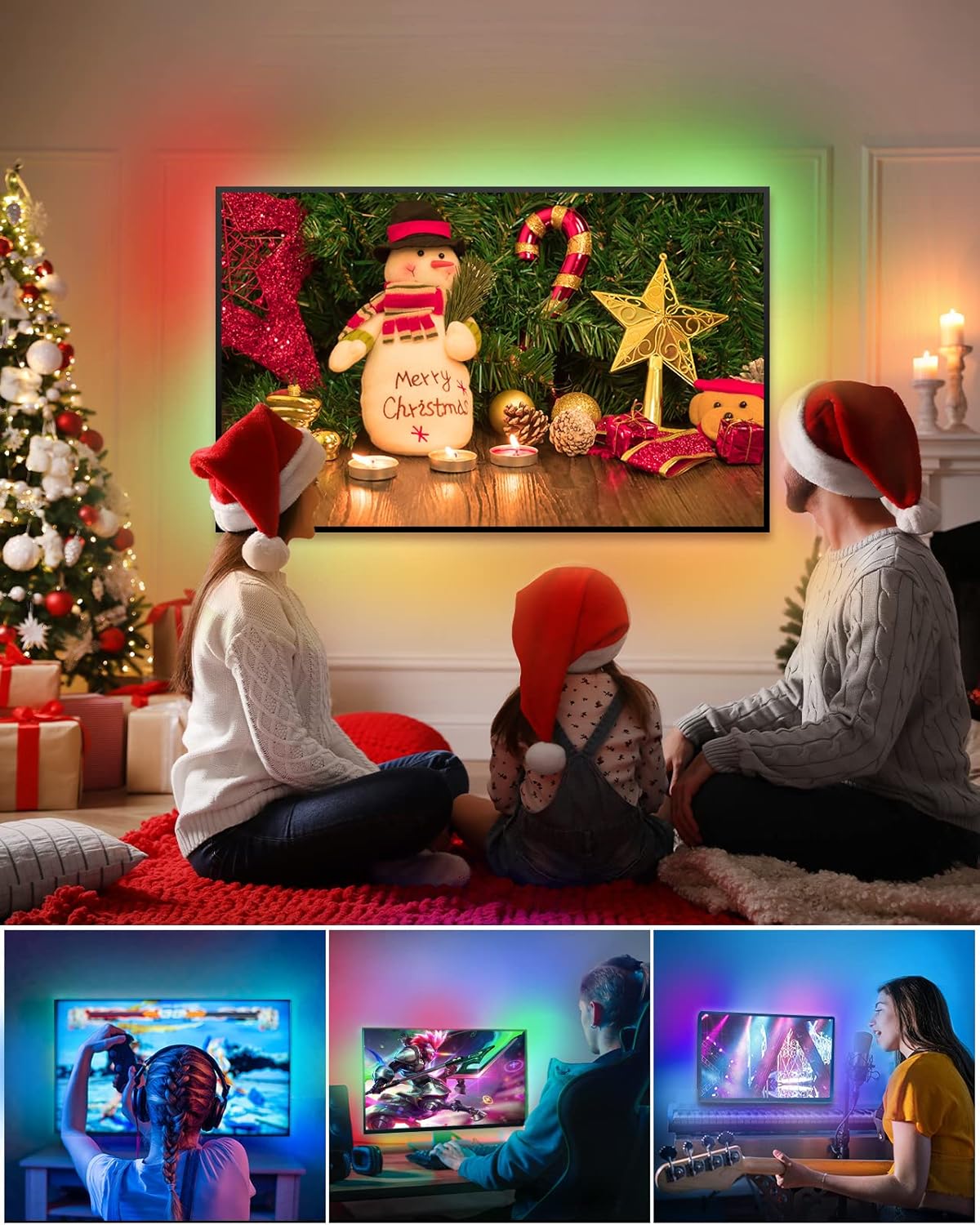 TV Backlight - Color Picker Graffiti Television Screen Synchronous Light Strip