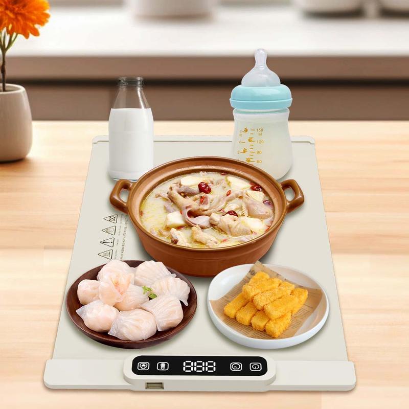 Smart Foldable Electric Warming Tray – Keep Your Food Warm, Anytime!