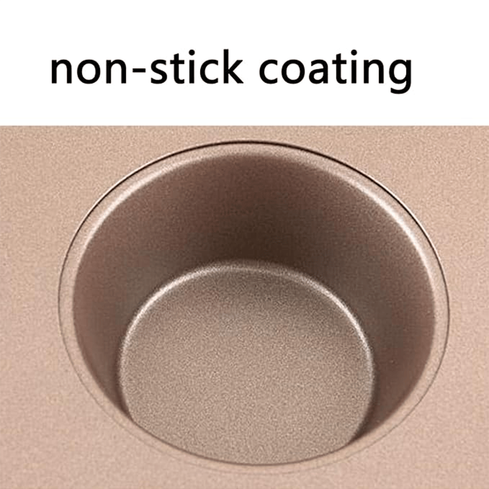 Non-Stick Baking Pans, Easy to Clean and Perfect for Making Jumbo Muffins,Cupcakes or Mini Cakes