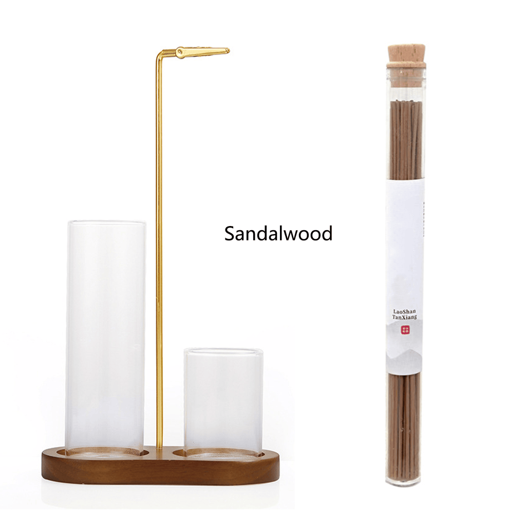 Wooden Base Incense Burner and Aromatic incense sticks🕯️