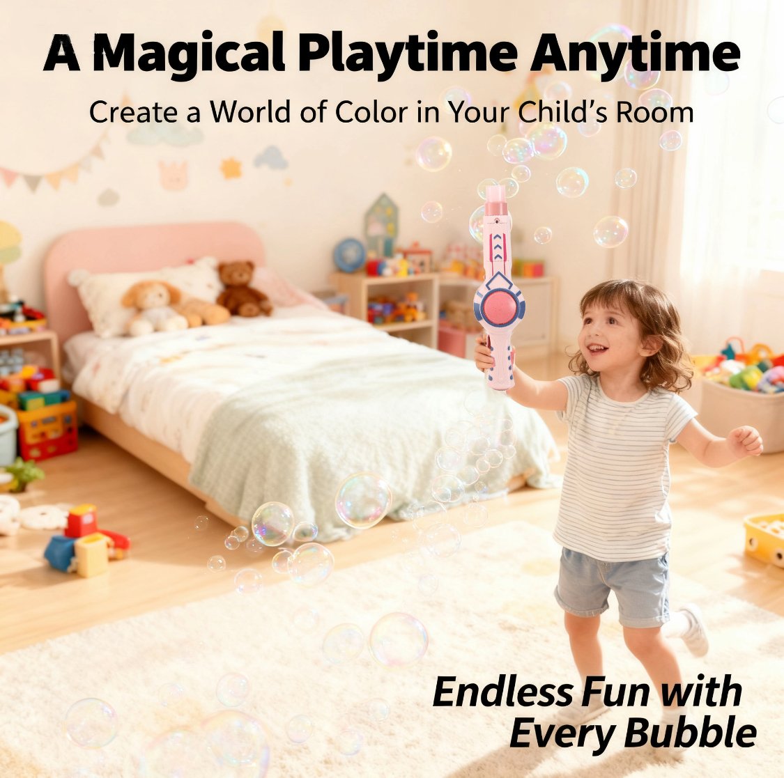 🎉 Magical Smoke Bubble Machine for Kids