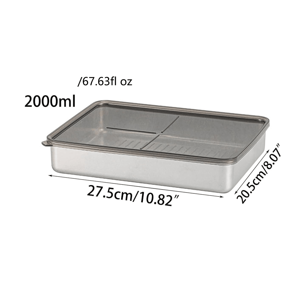 Stainless Steel Food Containers with Sealing Lids🥗