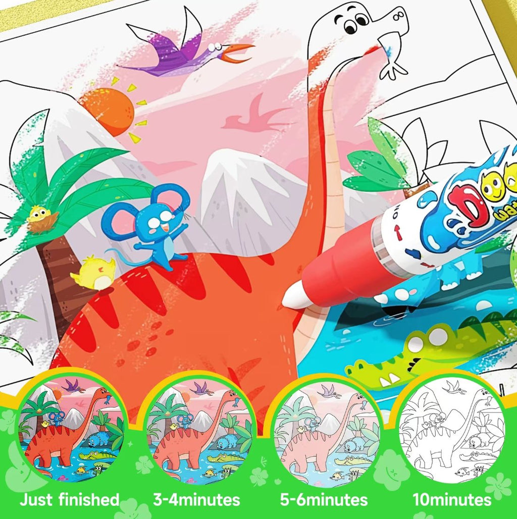 🎨 Toddler Watercolor Coloring & Doodle Book - A Fun, Mess-Free Creative Activity