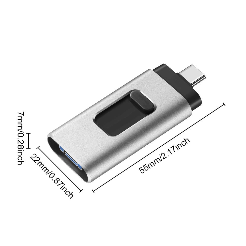 🔥 4-in-1 High-Speed USB Flash Drive for iPhone, iPad, Android, PC & More