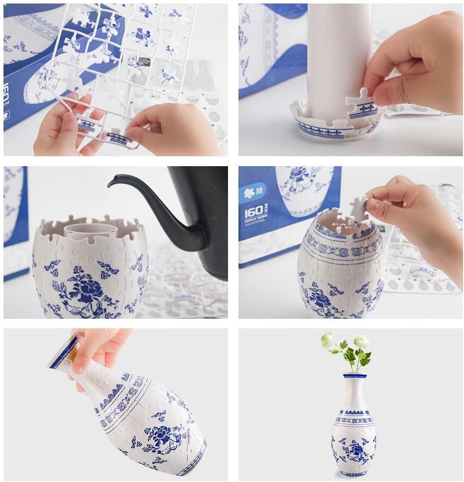 3D Puzzle Vase  – Ideal Gift for Craft Enthusiasts