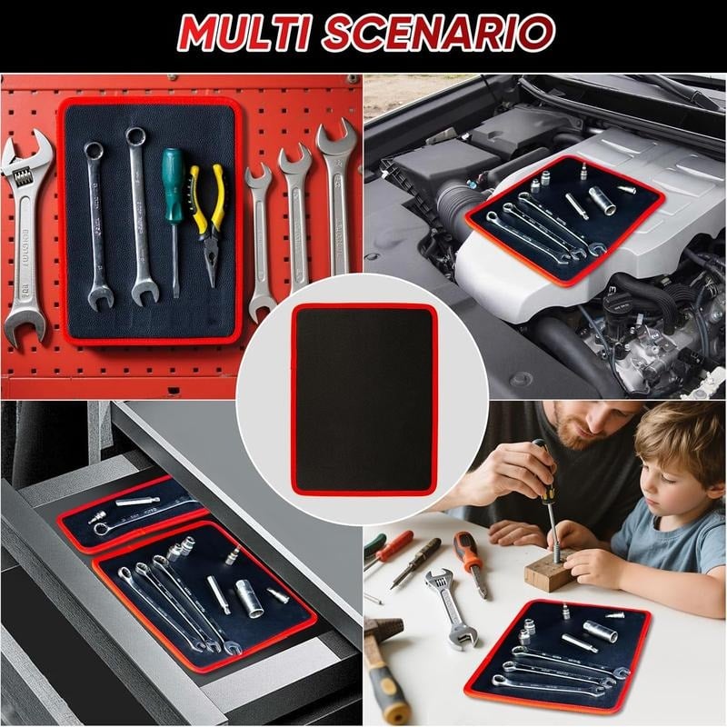 Transform Your Workspace with the Ultimate Magnetic Tool Parts Mat Set! 🛠️