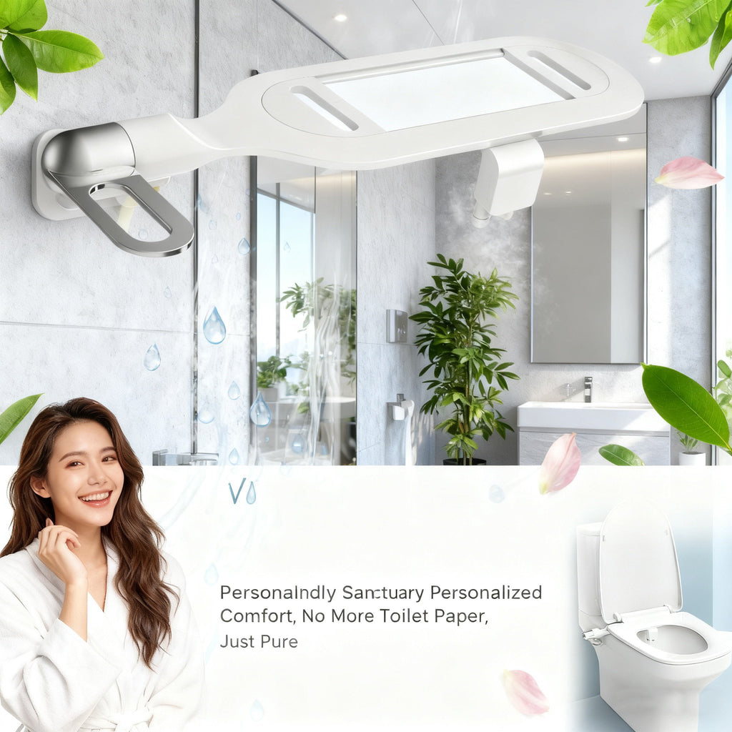 Universal Dual-Spray Smart Toilet Seat – Non-Electric, Adjustable Water Flow, Eco-Friendly, and Easy to Install 🚽💧