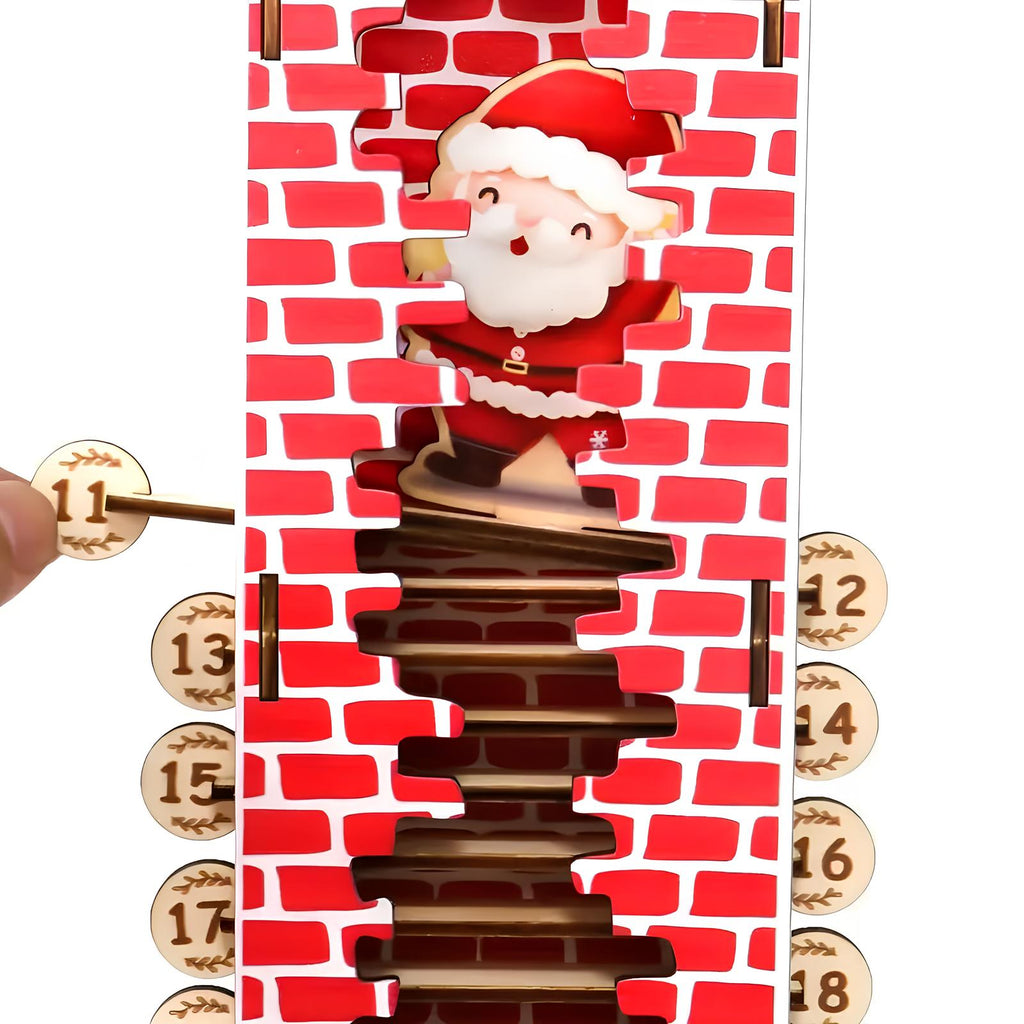 🎄Vintage-Style Wooden 3D Advent Calendar