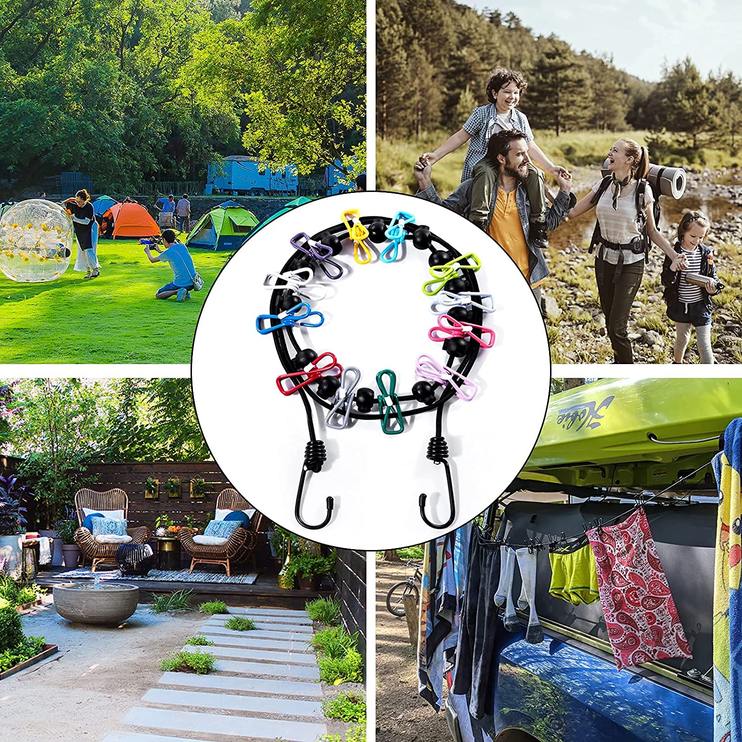 🔥Portable Clothesline for Camping/Backyard/RV