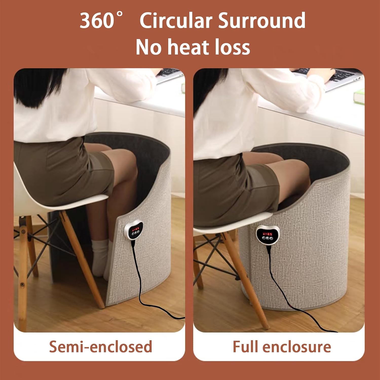 Foldable heating wall — standing infrared heating