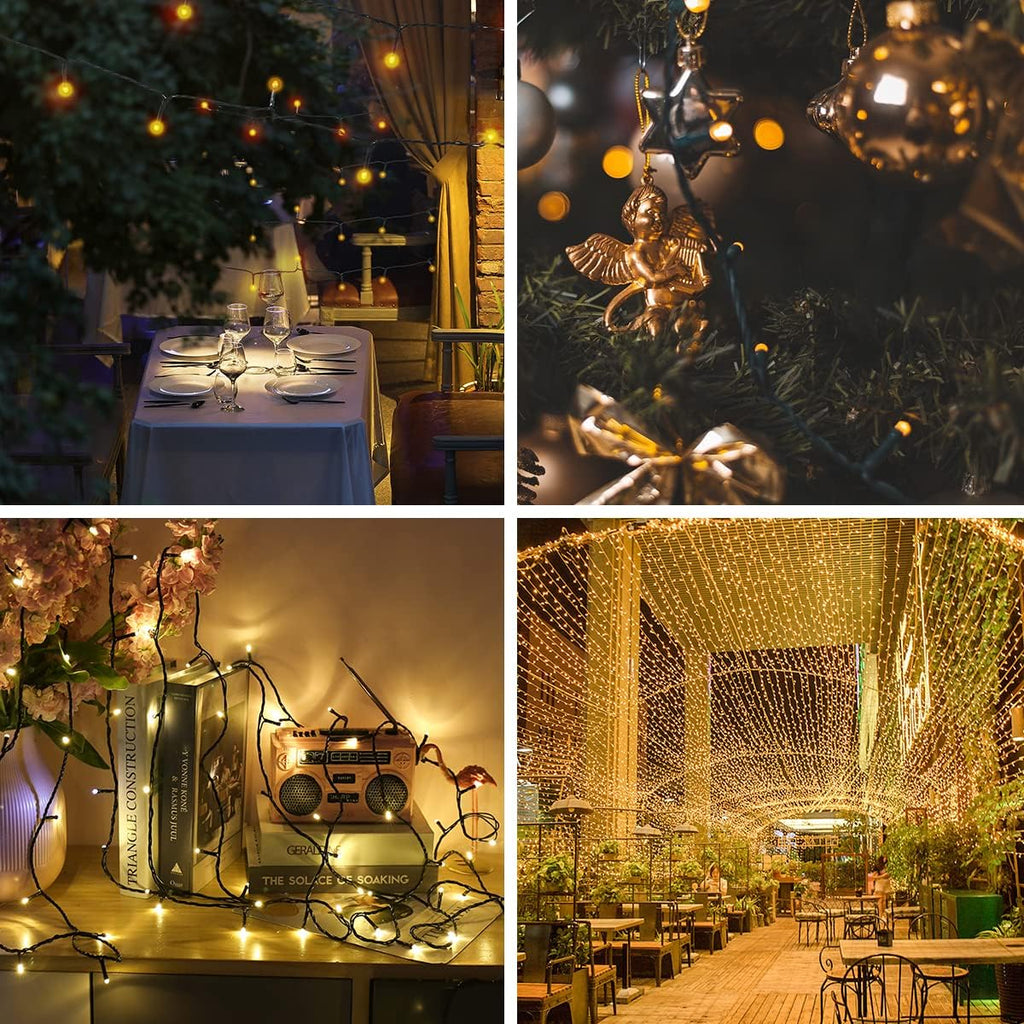 Solar Christmas Lights, 105 ft 300 LED