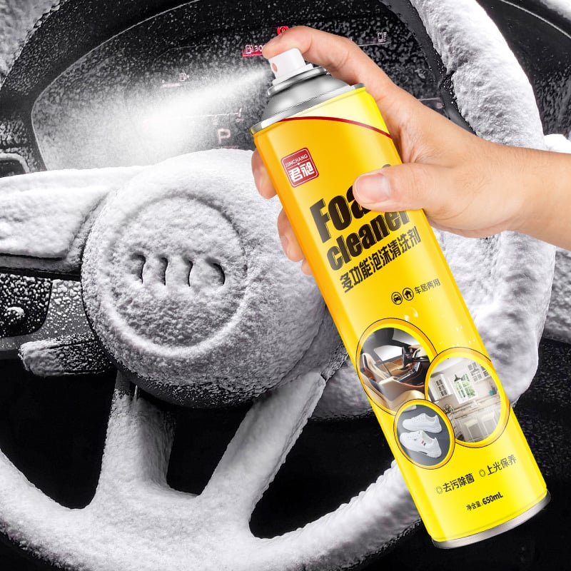 Foam Cleaner Spray for Car Interior & Household Stains | Effective Stain Removal for Seats, Carpets & Upholstery | Easy-to-Use Cleaning Solution