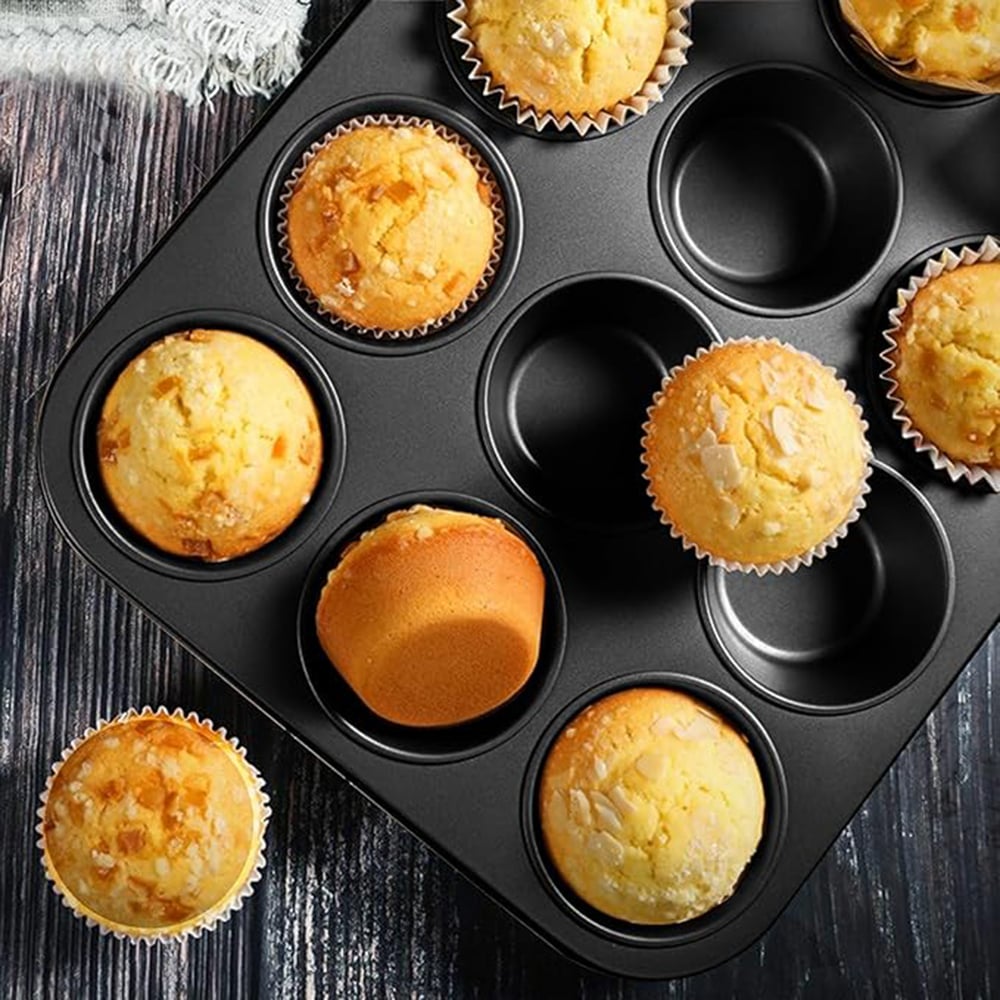 Non-Stick Baking Pans, Easy to Clean and Perfect for Making Jumbo Muffins,Cupcakes or Mini Cakes