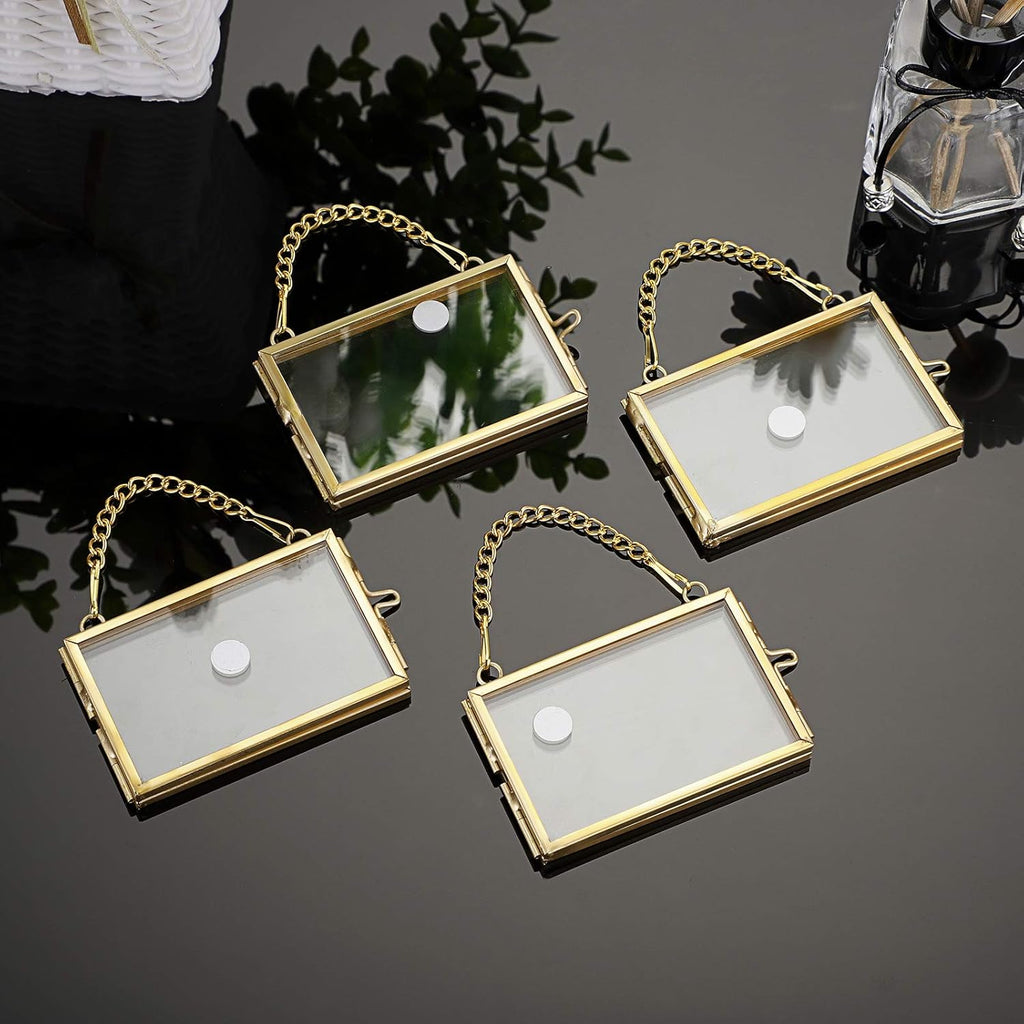 Set of 4 Glass Photo Wall Hanging Art Frames