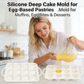 Silicone Deep Cake Mold for Egg-Based Pastries🧁