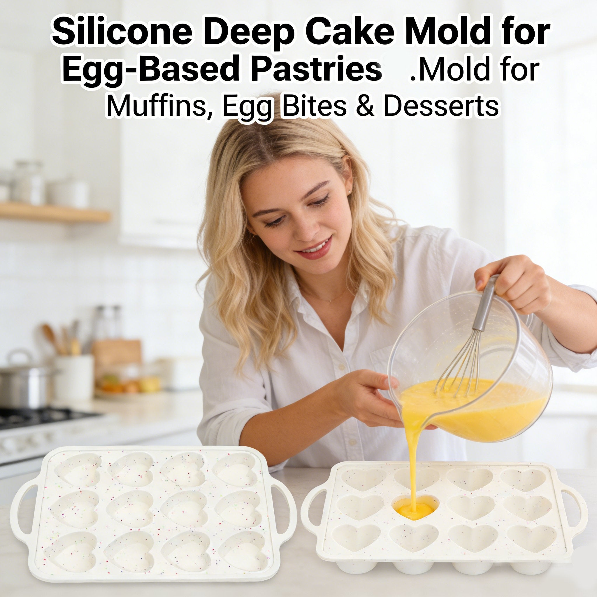 Silicone Deep Cake Mold for Egg-Based Pastries🧁