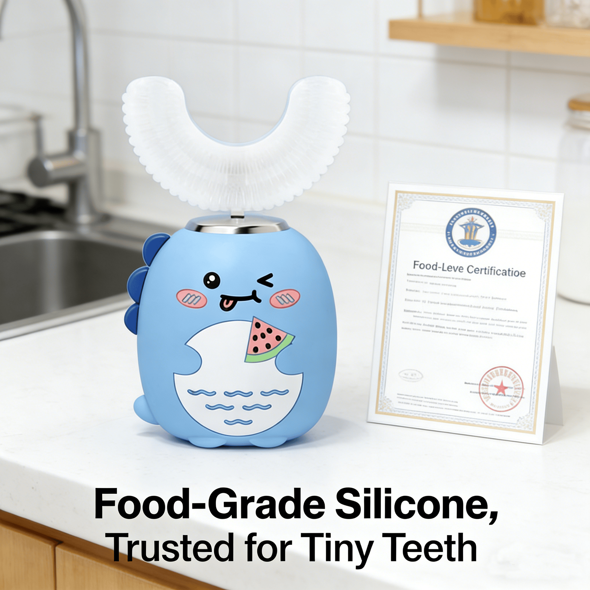 🦖 Kids U-Shaped Electric Toothbrush