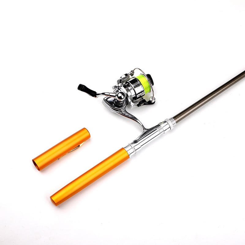 Portable Pen-Shaped Fishing Rod Combo Set with Telescopic Reel – Lightweight & Compact Fishing Gear