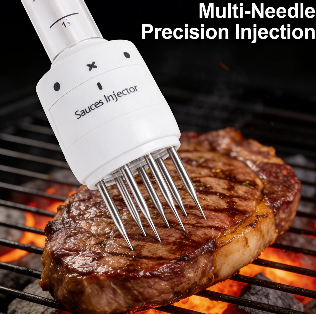 🍖 2-in-1 Meat Tenderizer & Marinade Injector