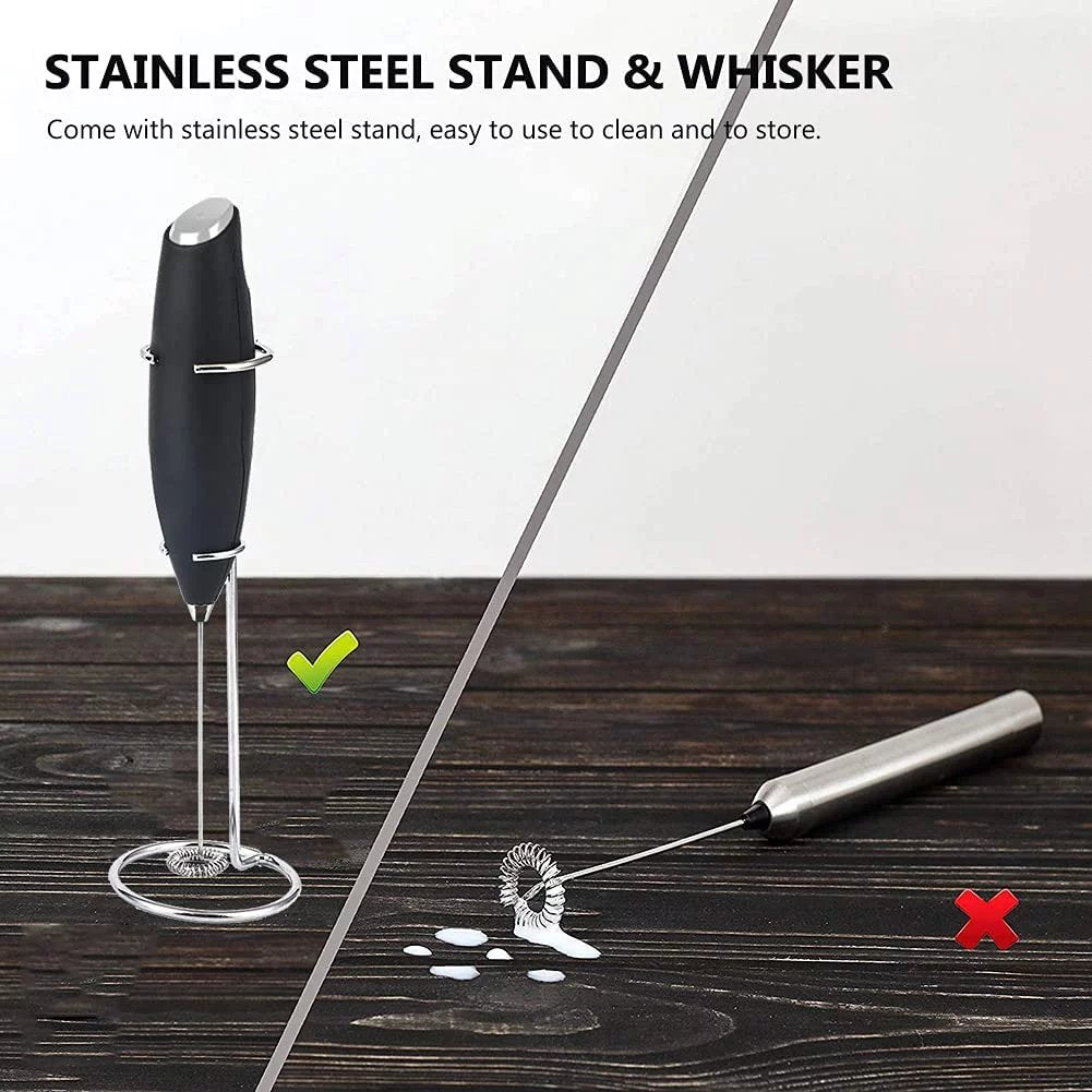 🔥Hot Sale 49% OFF-Milk Frother Handheld With Stand(Various collection colors)