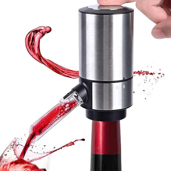 Instant Elegance: Electric Wine Aerator & Dispenser for Perfectly Poured Flavor