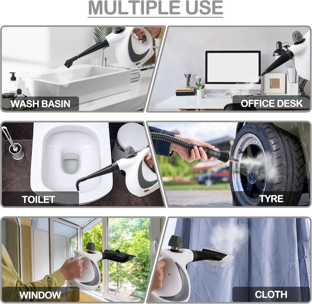 SteamPro Elite: The Ultimate Handheld Steam Cleaner for Multi-Surface Deep Cleaning