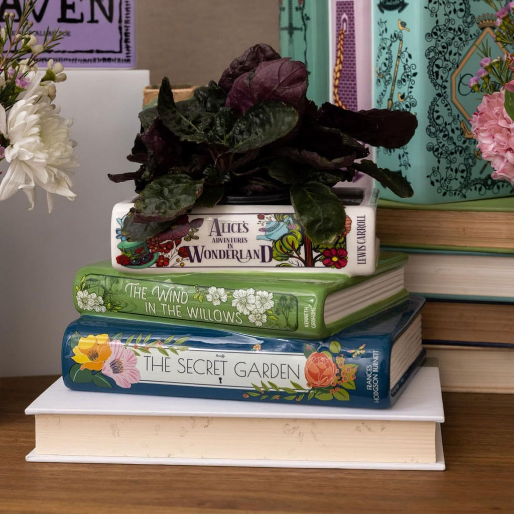 Book-Shaped Ceramic Decorative Flower Pot📚🌿
