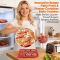 🍔 Innovative Burger Patty Press & Freezer Container