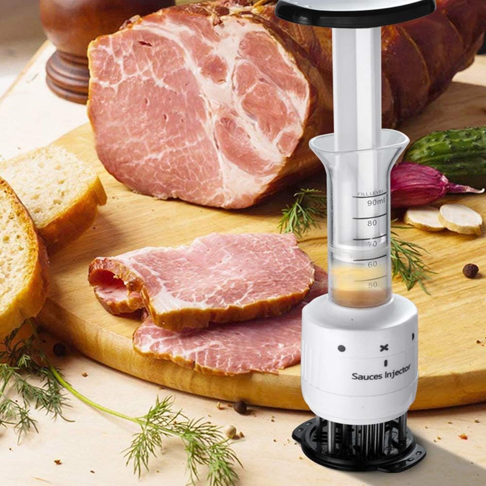 🍖 2-in-1 Meat Tenderizer & Marinade Injector