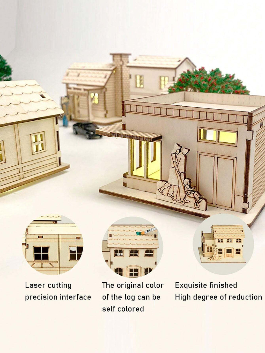 Buy 2 Free Shipping🎄 DIY Christmas Wooden House Kit 🎄